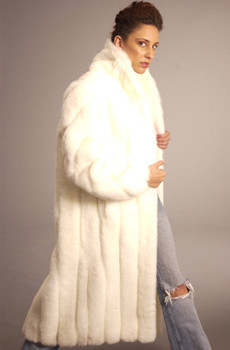 White Faux Fur Coat