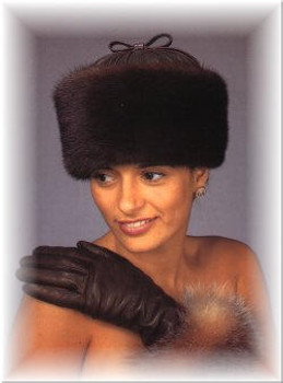 Sheared Leather Crown Fur Hat Sheared Leather Crown Fur Hat