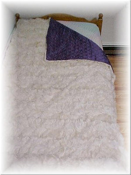 Sectional Sheared Nutria Fur Blanket Sectional Sheared Nutria Fur Blanket