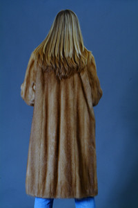 Vintage Mink Fur Multicolor Coat