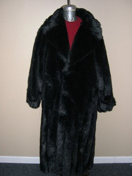 Black Faux Mink Long Coat Black Faux Mink Long Coat