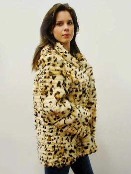 Silver Sheared Fox Fur Jacket One Of The Kind