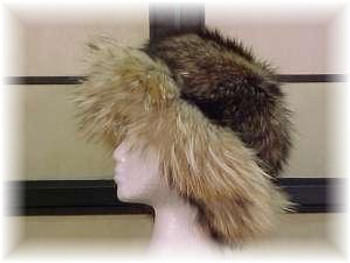 Full Skin Raccoon Fur Hat with Finnish Raccoon Full Skin Raccoon Fur Hat with Finnish Raccoon