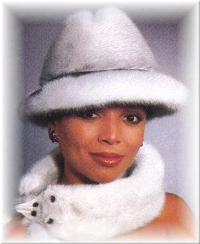 Mink Fur Brim Fedora Fur Hat Mink Fur Brim Fedora Fur Hat
