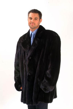 Real 3/4 Men's Mink Coat