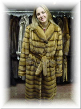 Real Velvet Mink Fur Plus Size Coat Superior Black Mink Fur 
