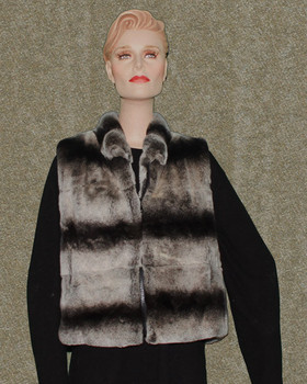 Chinchilla Rex Vest With zipper Chinchilla Rex Vest With zipper