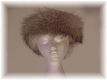 Full Skin Cross Fox Fur Head Wrap Full Skin Cross Fox Fur Head Wrap
