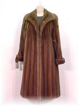 Mahogany Mink Fur Coat 5