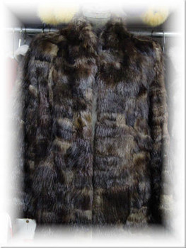 Sectional Beaver Fur Jacket with Beaver Fur Collar Vintage Sectional Beaver Fur Jacket with Beaver Fur Collar Vintage