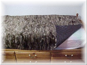 Sectional Sheared Nutria Fur Blanket 1