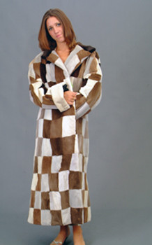 Vintage Multi Mink Long Coat