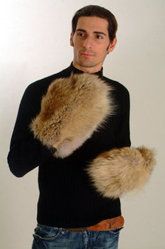 Coyote Fur Mittems Men's