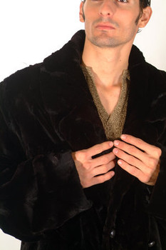 Sheared Mink Fur Long Coat 1
