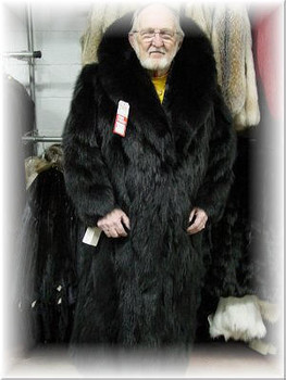 Black Fox Design Coat
