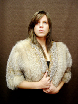 Crystal Fox Fur Bolero