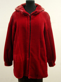 Faux Red Sheared Beaver Fur Jacket Faux Red Sheared Beaver Fur Jacket