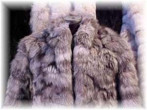 Sectional Silver Fox Fur Jacket