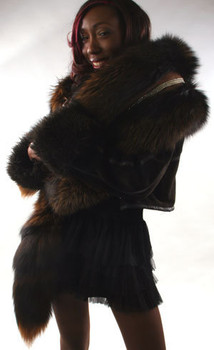 Fox Boa with Diamond Design Fox Boa with Diamond Design