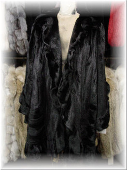 3/4 Mink Fur Coat with Mink Fur Collar 3/4 Mink Fur Coat with Mink Fur Collar