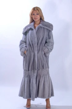 Blue Iris / Azurine Mink Coat