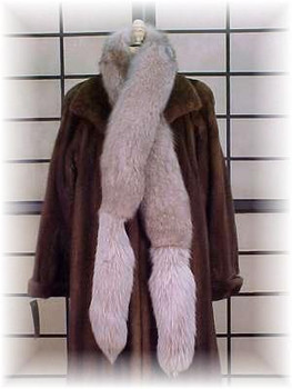 Snowtop Fox Fur Scarf  Full Skin Fox Fur Scarf Width: ~4" Length: ~80" Fur Origin: Norway Manufactured: USA Snowtop Fox Fur Scarf  Full Skin Fox Fur Scarf Width: ~4" Length: ~80" Fur Origin: Norway Manufactured: USA