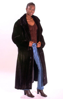 Black Full Pelt Mink Fur Coat Black Full Pelt Mink Fur Coat