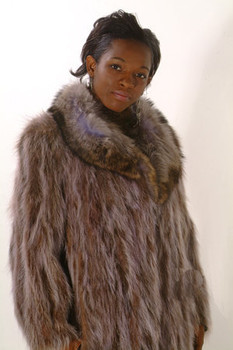 Raccoon Fur Design Coat Raccoon Fur Design Coat