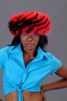 Multicolor Fox Fur Headband 1 Multicolor Fox Fur Headband 1