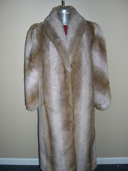Faux Crystal Fox Long Coat Faux Crystal Fox Long Coat