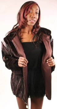 Mink Jacket with Removable Sleeves