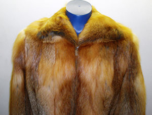 Full Skin Red Fox Bolero Jacket Vintage