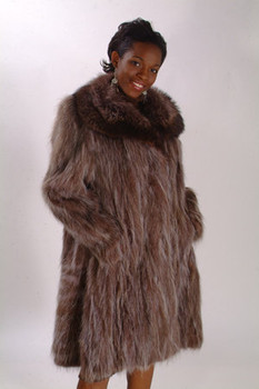 Sectional 3/4 Raccoon Fur Jacket Sectional 3/4 Raccoon Fur Jacket