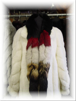 Multicolor Fox Fur Scarf Multicolor Fox Fur Scarf