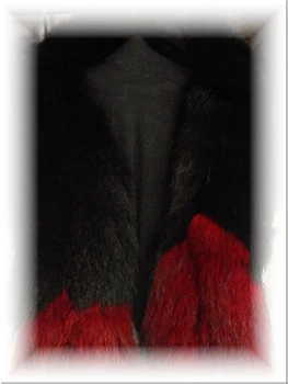 Multicolor Fox Fur Scarf
