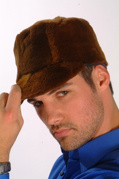 Mink Baseball Fur Cap 5