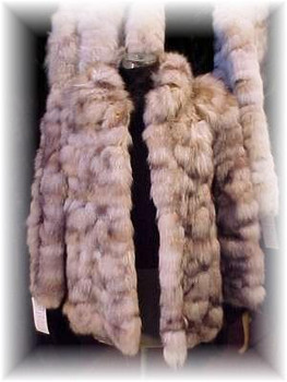 Sectional Crystal Fox Fur Jacket Sectional Crystal Fox Fur Jacket