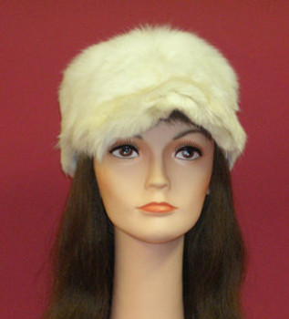 White Faux Rabbit Fur Hat White Faux Rabbit Fur Hat