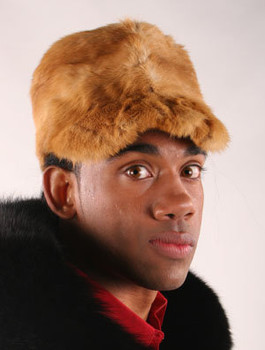 Fullskin Golden Mink Fur Hat
