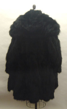 Black Fox 3/4 Fur Jacket with Hood Black Fox 3/4 Fur Jacket with Hood
