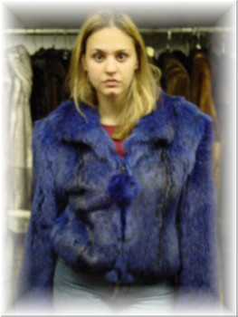 Full Skin Fox Fur Bolero Jacket with Fox Fur Collar Full Skin Fox Fur Bolero Jacket with Fox Fur Collar