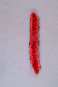 Red Raccoon Fur Strips