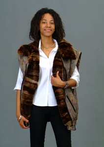 Vintage Fur Beaver Jacket in 3 Way