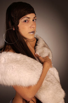 Buy Natural Blue Full Skin Fox Fur Scarf