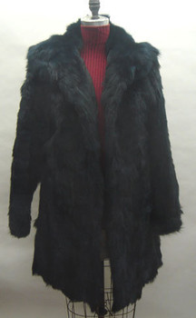 Black Fox 3/4 Fur Jacket with Flare Style Black Fox 3/4 Fur Jacket with Flare Style