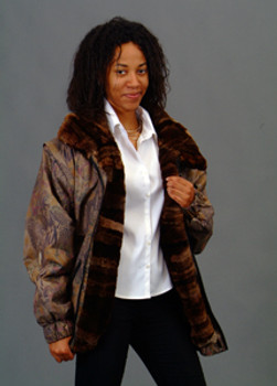 Vintage Fur Beaver Multicolor Jacket Vintage Fur Beaver Multicolor Jacket