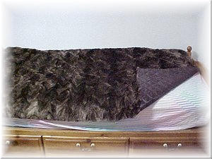 Sectional Sheared Beaver Fur Blanket