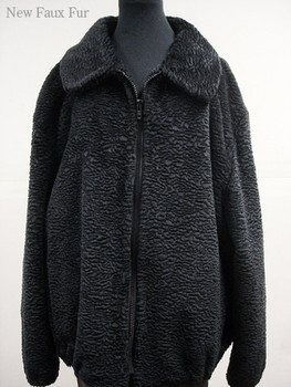 Faux Fur Persian Lamb Bomber Jacket Faux Fur Persian Lamb Bomber Jacket length 29 1/2" Sweep 59" Sleeve 34 1/2" Crossback 22" Small Wing Collar Color Shown is White Zipper Manufacturing: USA Faux Fur Persian Lamb Bomber Jacket Faux Fur Persian Lamb Bomber Jacket length 29 1/2" Sweep 59" Sleeve 34 1/2" Crossback 22" Small Wing Collar Color Shown is White Zipper Manufacturing: USA