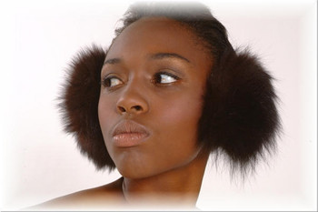 Brown Fox Fur Earmuffs 1 Brown Fox Fur Earmuffs 1
