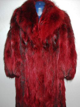 Sectional Dyed Red Fox Vintage Sectional Dyed Red Fox Vintage